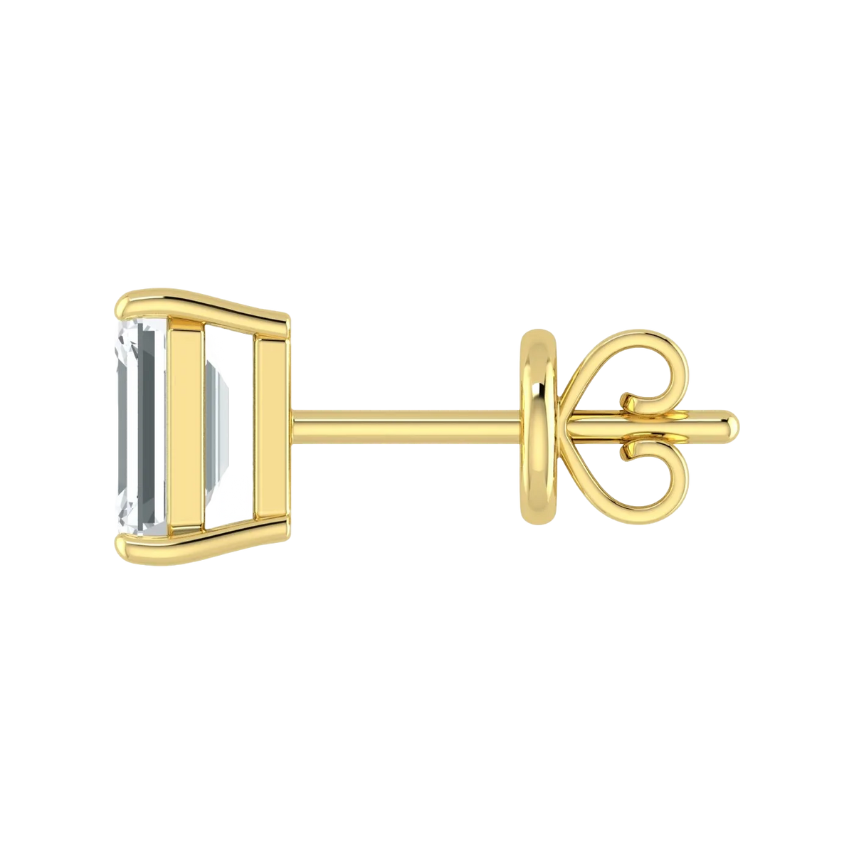 Lab Grown Diamond Emerald Cut Studs (0.50ct-2.00ct)