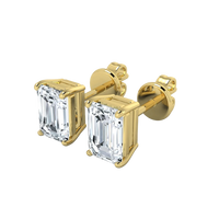 Lab Grown Diamond Emerald Cut Studs (0.50ct-2.00ct)