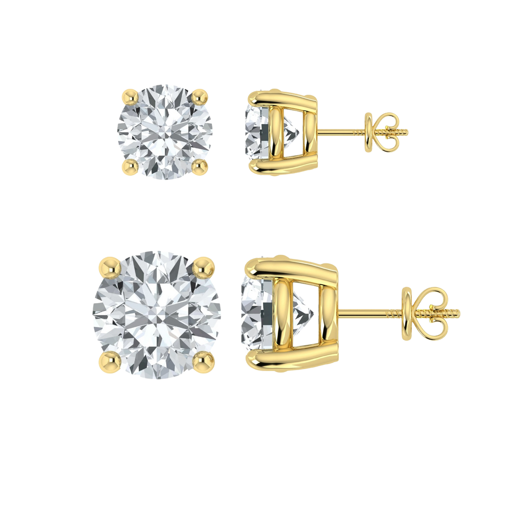 Lab Grown Diamond Stud Earring (Pack of 2 Pairs)