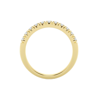Anillo de banda clásica con diamantes cultivados en laboratorio de 0,50 ct 