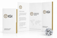 IGI Lab Grown Diamond Round Studs Earrings .50ct - Push Back