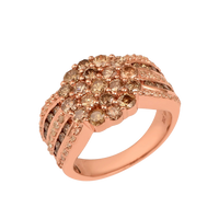 2.70ct Natural Champagne Diamond Ring