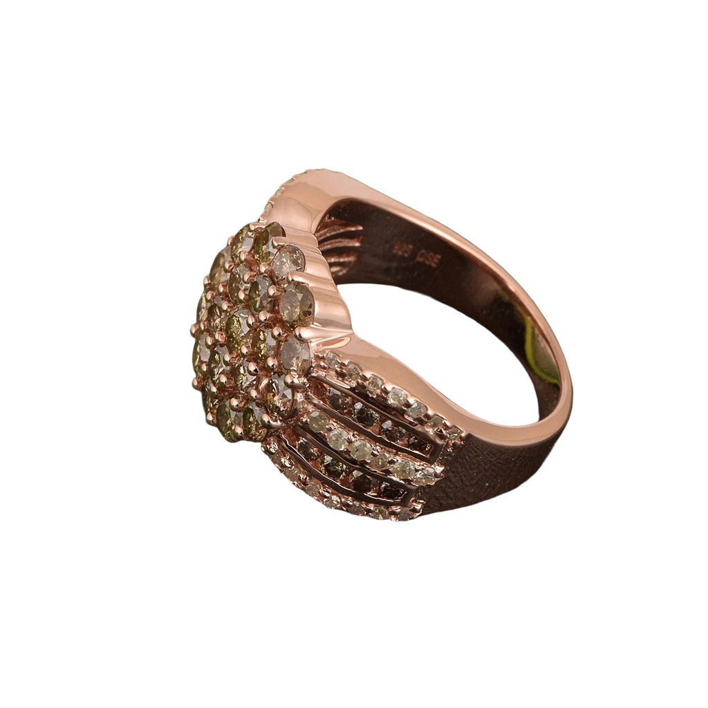 2.70ct Natural Champagne Diamond Ring