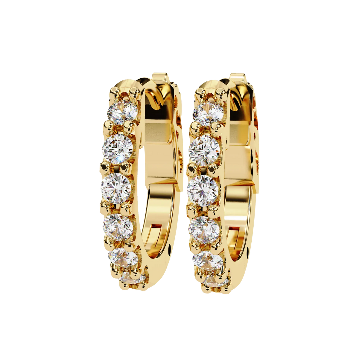 0.50CT Lab Grown Diamond Hoop Earrings