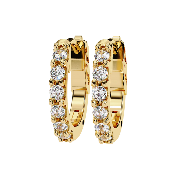 0.50CT Lab Grown Diamond Hoop Earrings