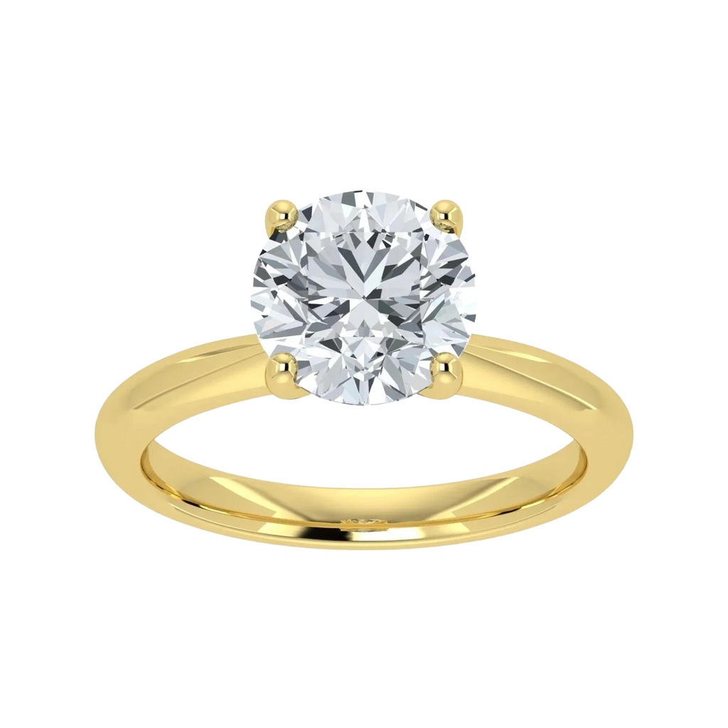 IGI Lab Grown Diamond Round Solitaire Ring (1ct-2ct)