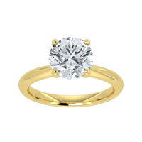 IGI Lab Grown Diamond Round Solitaire Ring (1ct-2ct)