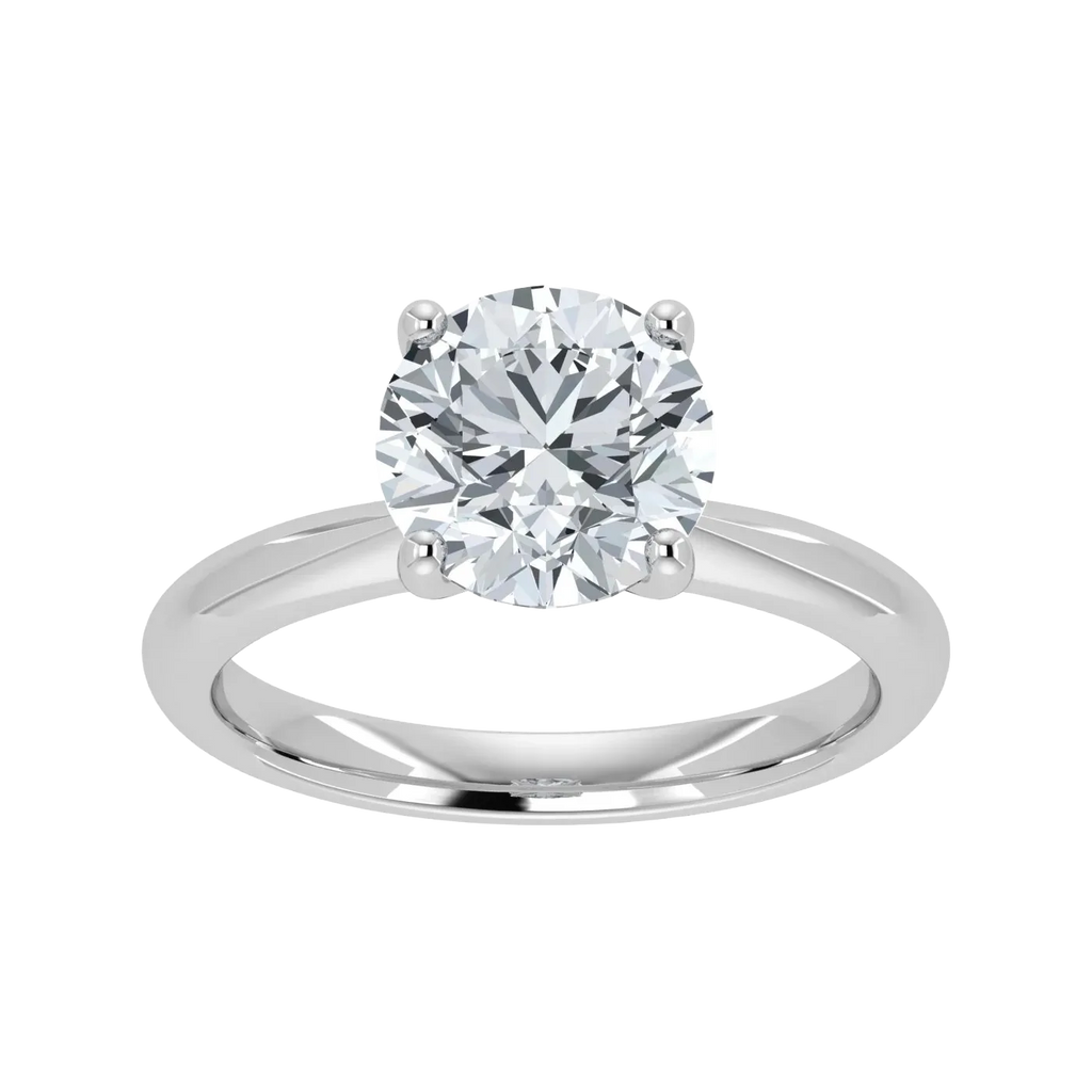IGI Lab Grown Diamond Round Solitaire Ring (1ct-2ct)