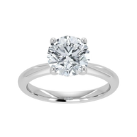IGI Lab Grown Diamond Round Solitaire Ring (1ct-2ct)