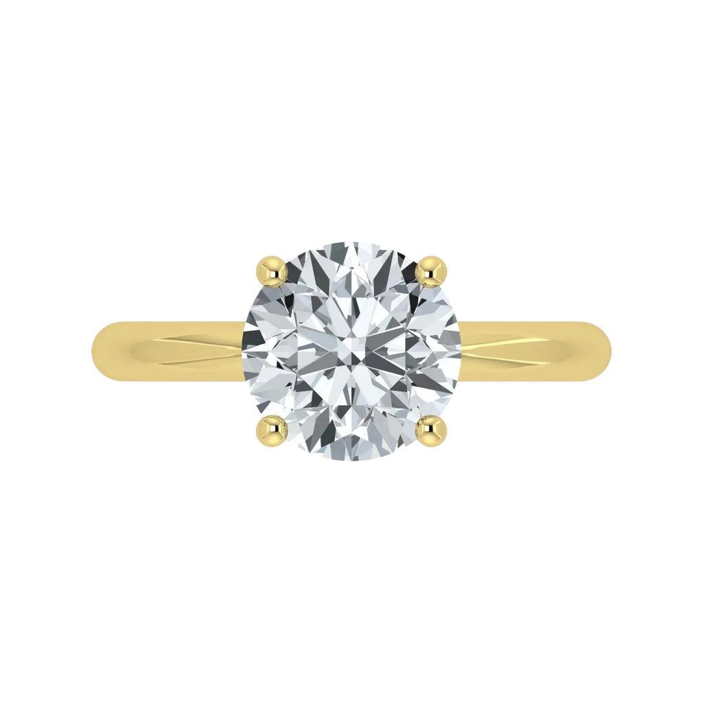 IGI Lab Grown Diamond Round Solitaire Ring (1ct-2ct)