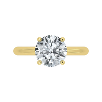 IGI Lab Grown Diamond Round Solitaire Ring (1ct-2ct)
