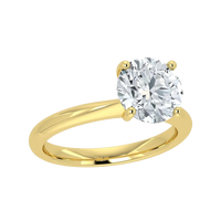 IGI Lab Grown Diamond Round Solitaire Ring (1ct-2ct)