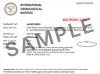 IGI 10 carat Lab Grown Diamond Tennis Bracelet 7 Inch