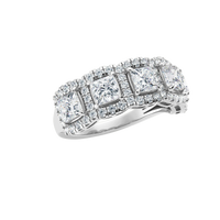 IGI 2.00ct Lab Grown Diamond Princess Cut Band Ring