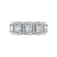 IGI 2.00ct Lab Grown Diamond Princess Cut Band Ring