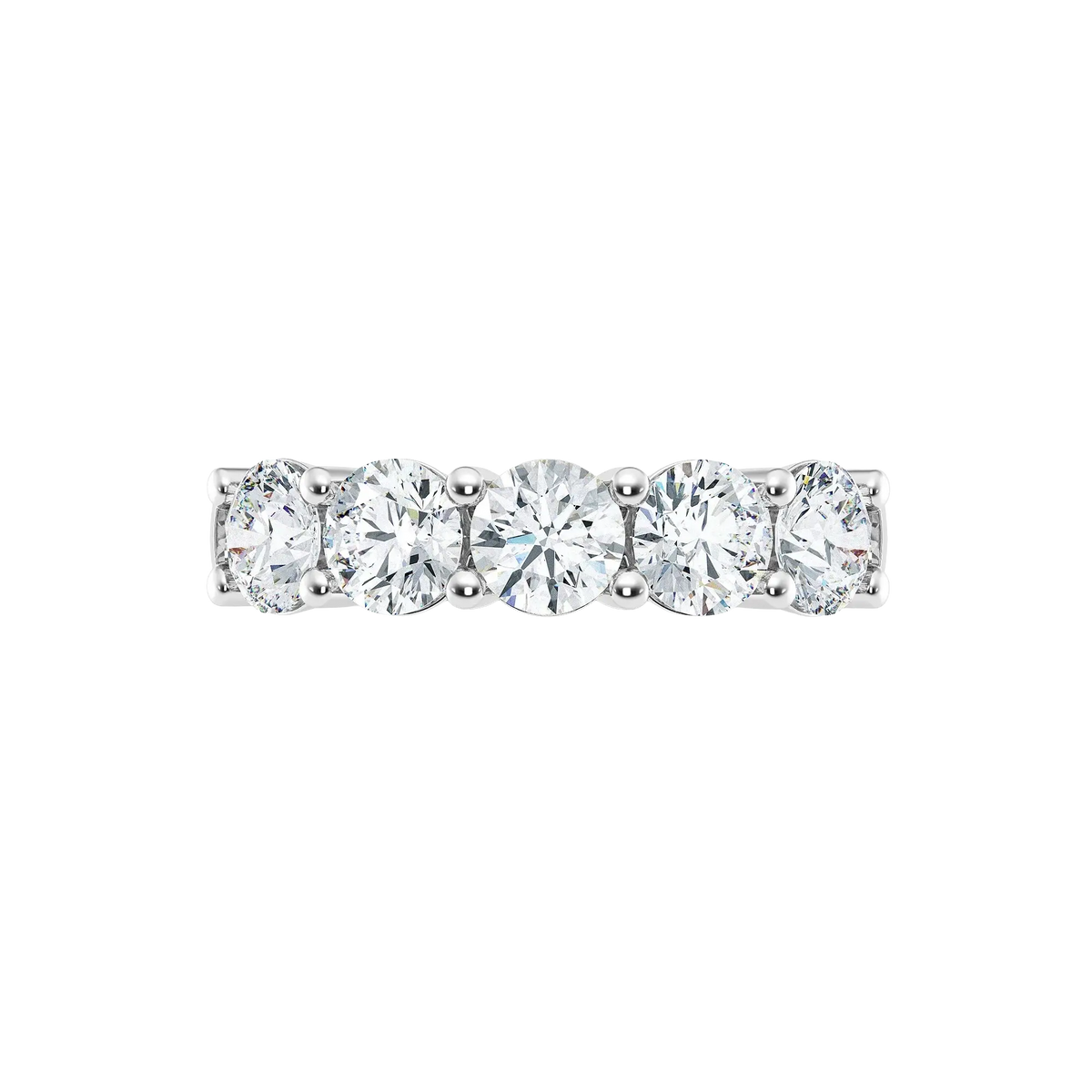 Anillo de banda con diamantes cultivados en laboratorio de 2,00 ct