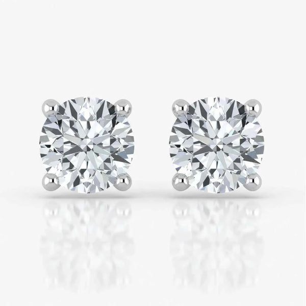 IGI Lab-Grown Diamond Stud Earrings (0.50ct - 10ct) Screw Back