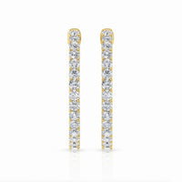 Lab Grown Diamond Inside Out Hoop Earrings (0.50ct-2.00ct)