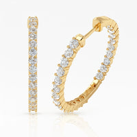 Aros con diamantes cultivados en laboratorio (0,50 ct-2,00 ct)