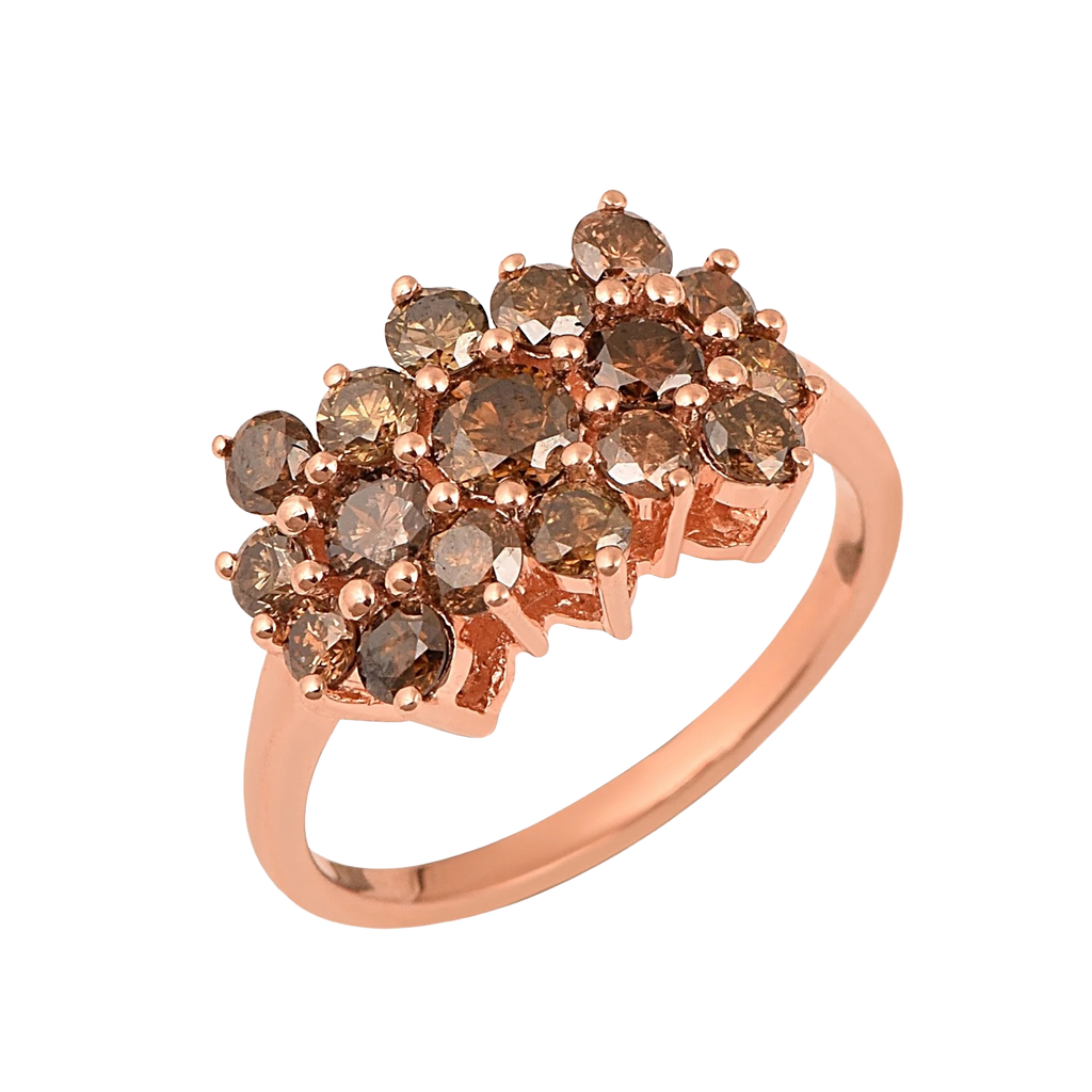1.50ct  Natural Champagne Diamond Ring