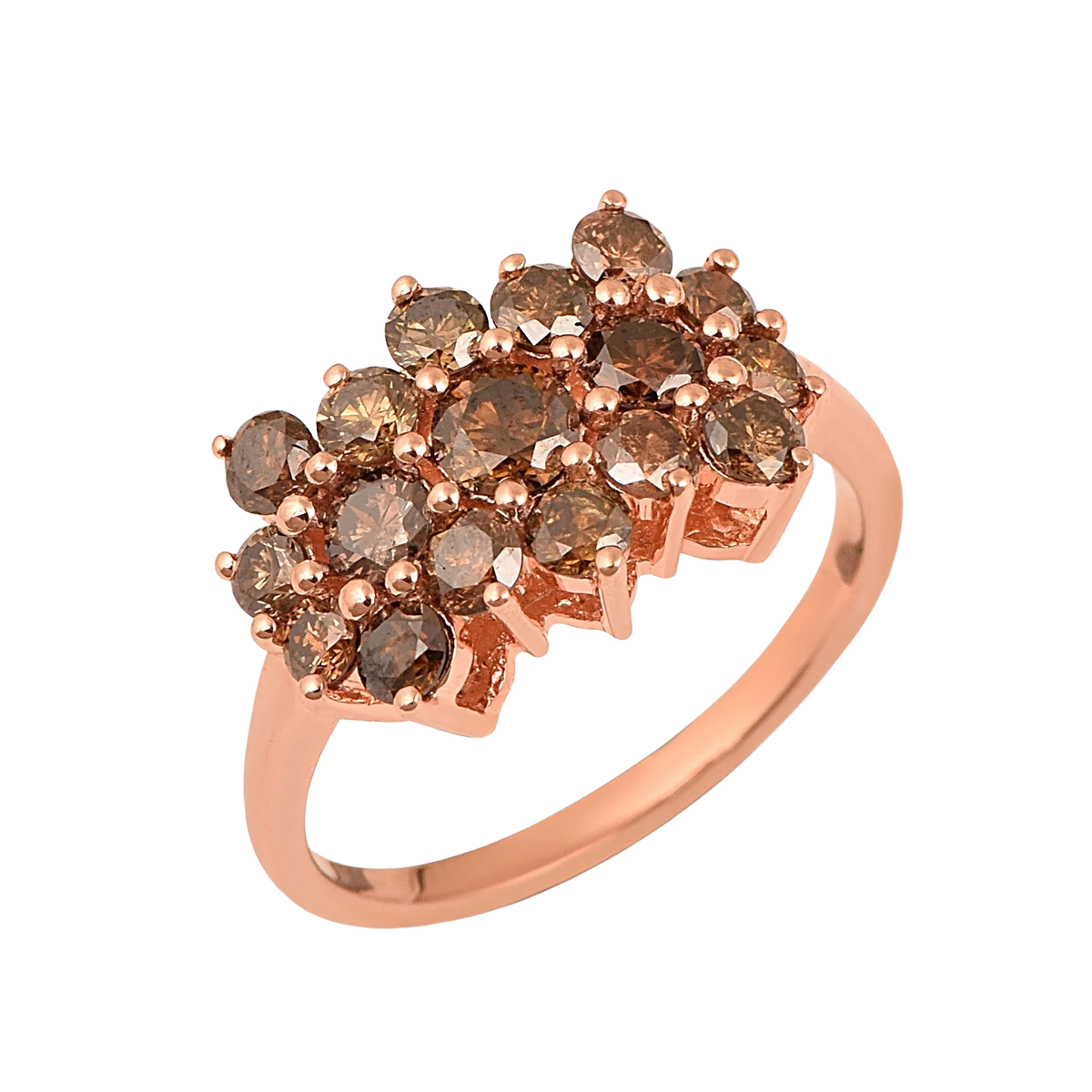 1.50ct  Natural Champagne Diamond Ring