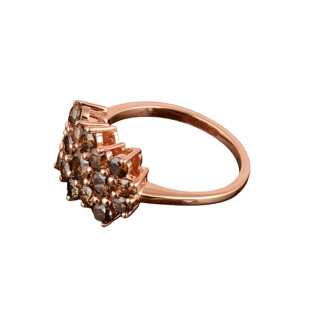 1.50ct  Natural Champagne Diamond Ring