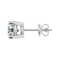 IGI Lab Grown Diamond 950 Platinum Studs Earring (1ct-3ct)