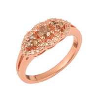 0.50ct  Natural Champagne Diamond Ring