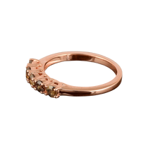 0.75ct Natural Champagne Diamond Band Ring