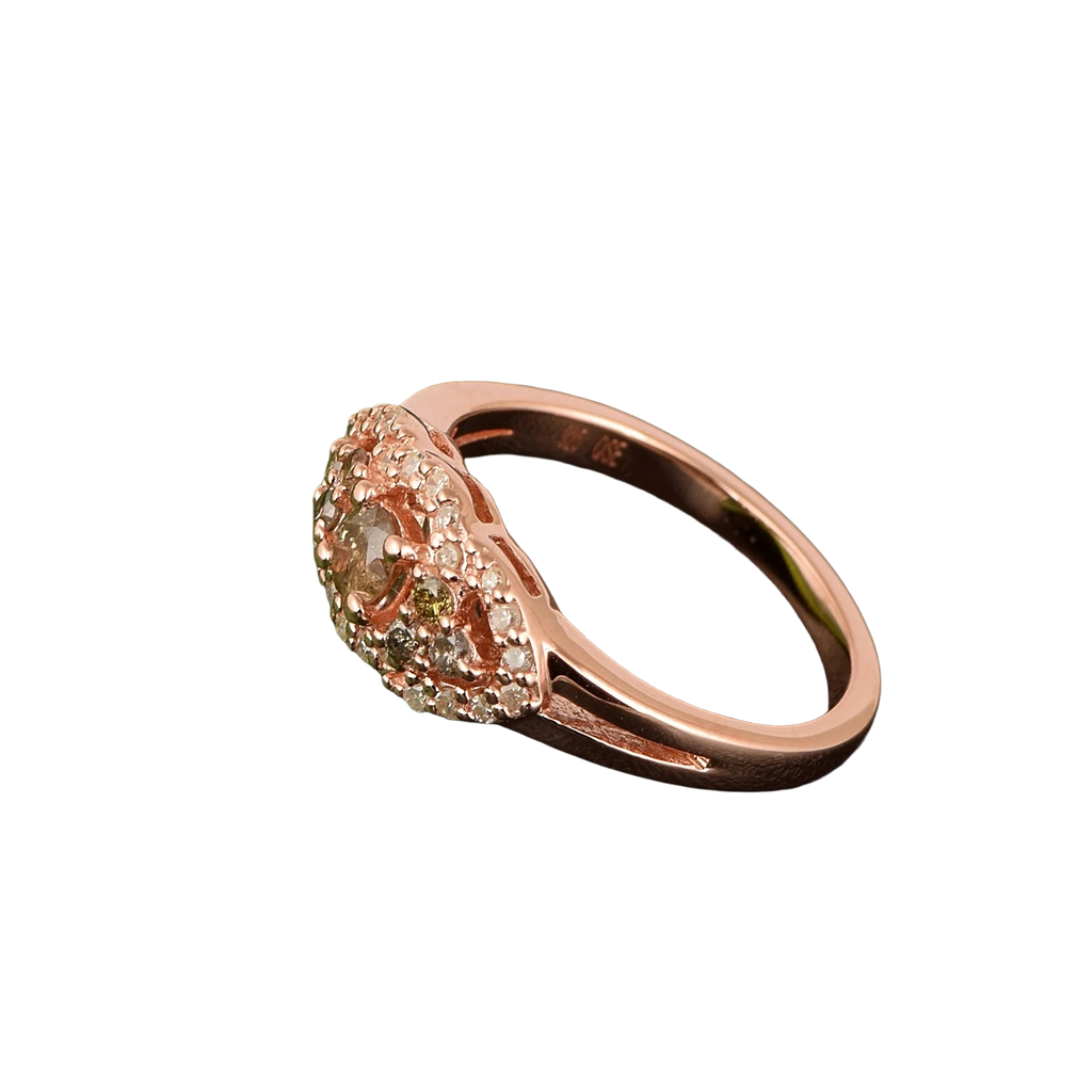 0.50ct  Natural Champagne Diamond Ring
