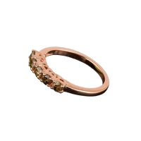0.75ct Natural Champagne Diamond Band Ring