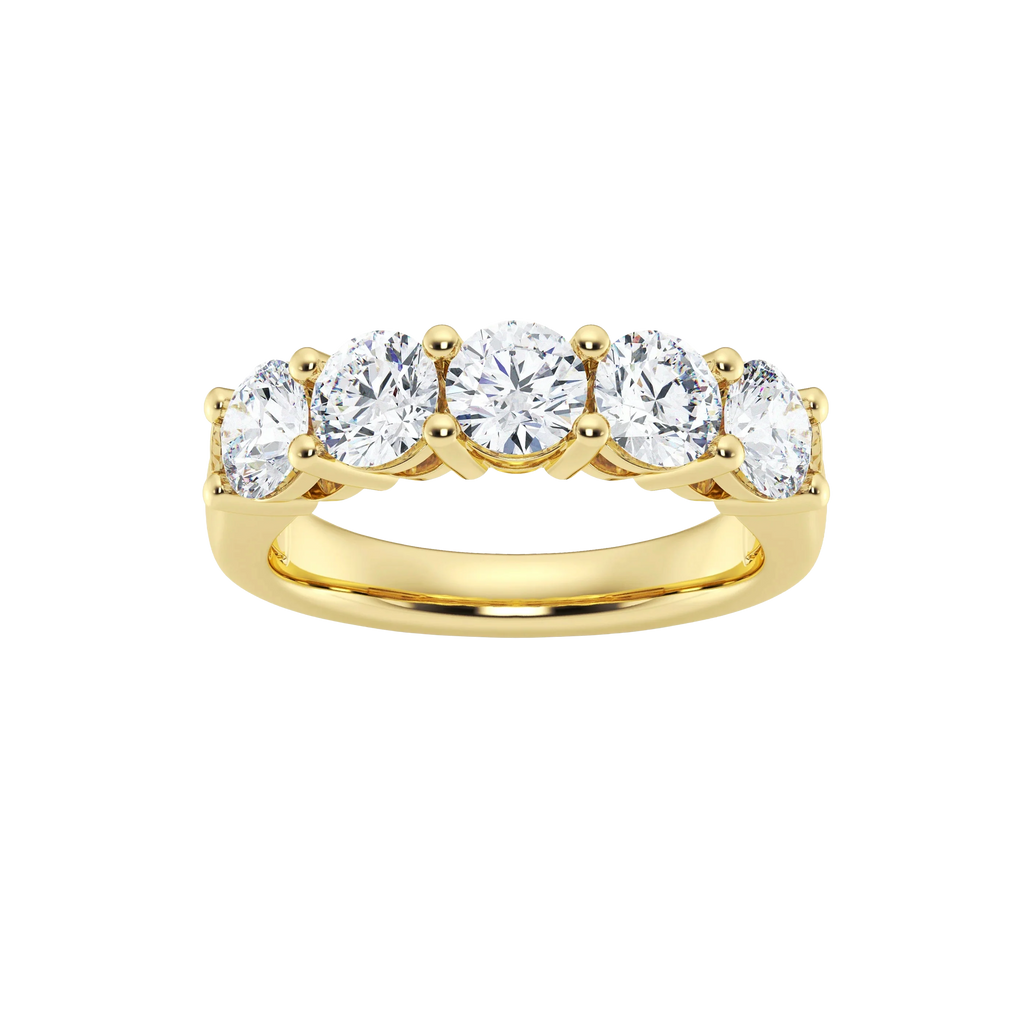 Anillo de banda con diamantes cultivados en laboratorio de 2,00 ct