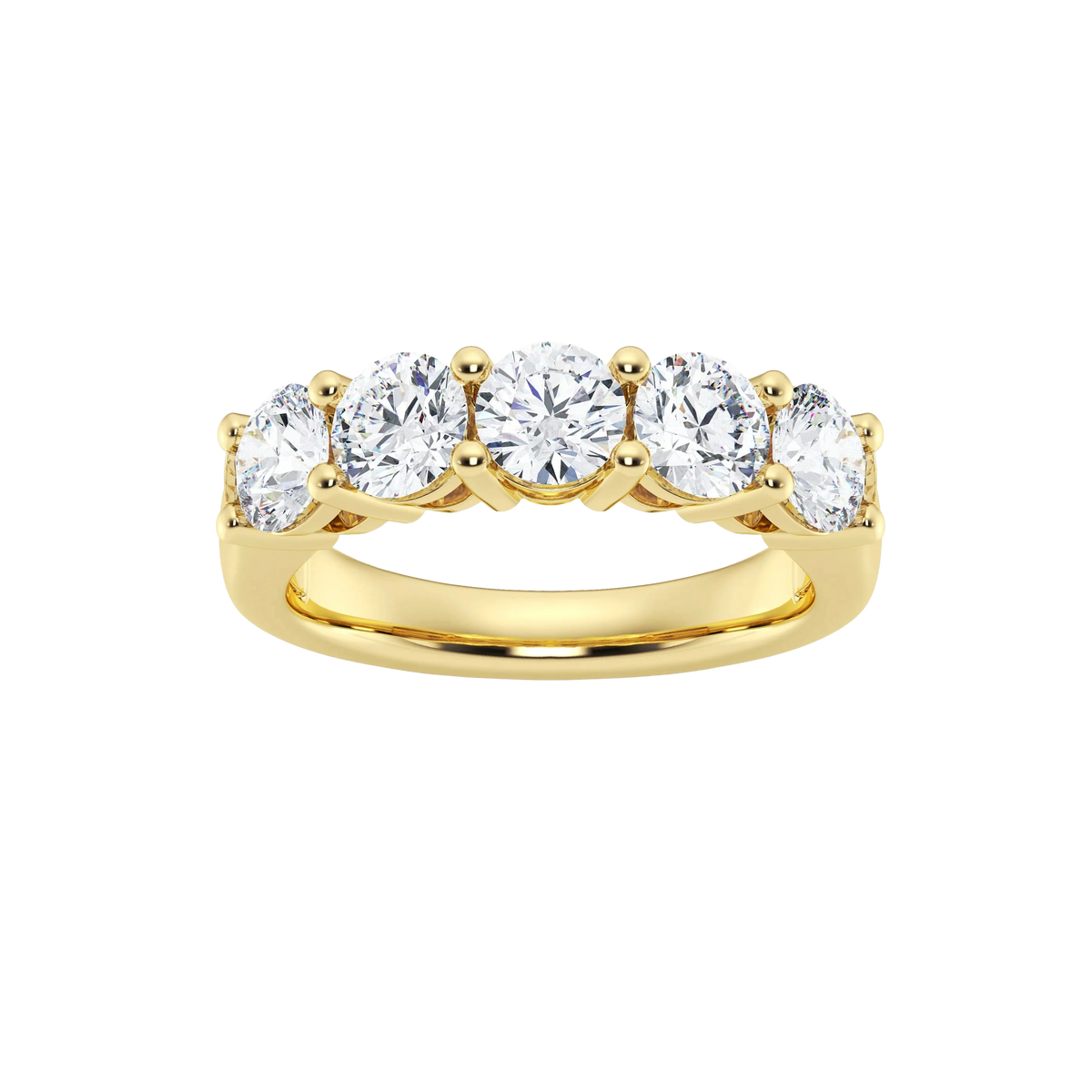 Anillo de banda con diamantes cultivados en laboratorio de 2,00 ct