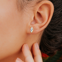 IGI Certified 4 Carat Marquise Lab Grown Diamond Stud Earrings