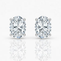 Lab Grown Diamond Elegant Oval Studs (1ct-2.00ct)