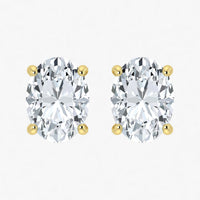 Lab Grown Diamond Elegant Oval Studs (1ct-2.00ct)