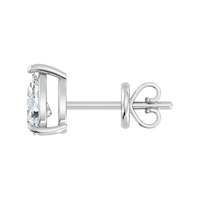 Lab Grown Diamond Pear Solitaire Earrings (1ct-2ct)
