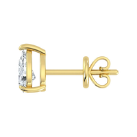 Lab Grown Diamond Pear Solitaire Earrings (1ct-2ct)