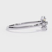 Geometric Lab Grown Diamond Ring