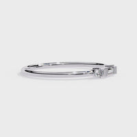 Baguette & Round lab Grown Diamond Ring