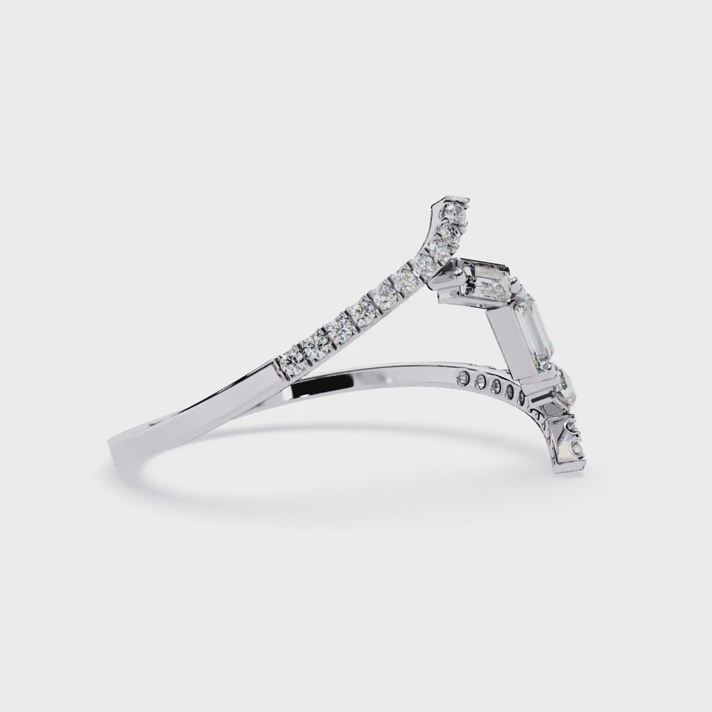 Lab Grown Diamond Spiral Ring