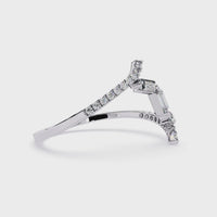 Lab Grown Diamond Spiral Ring