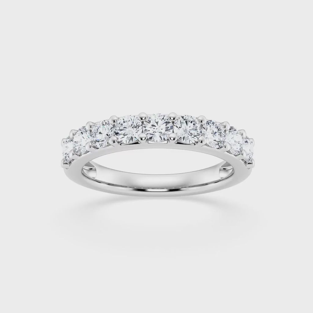 Anillo de banda con diamantes cultivados en laboratorio de 2,00 ct