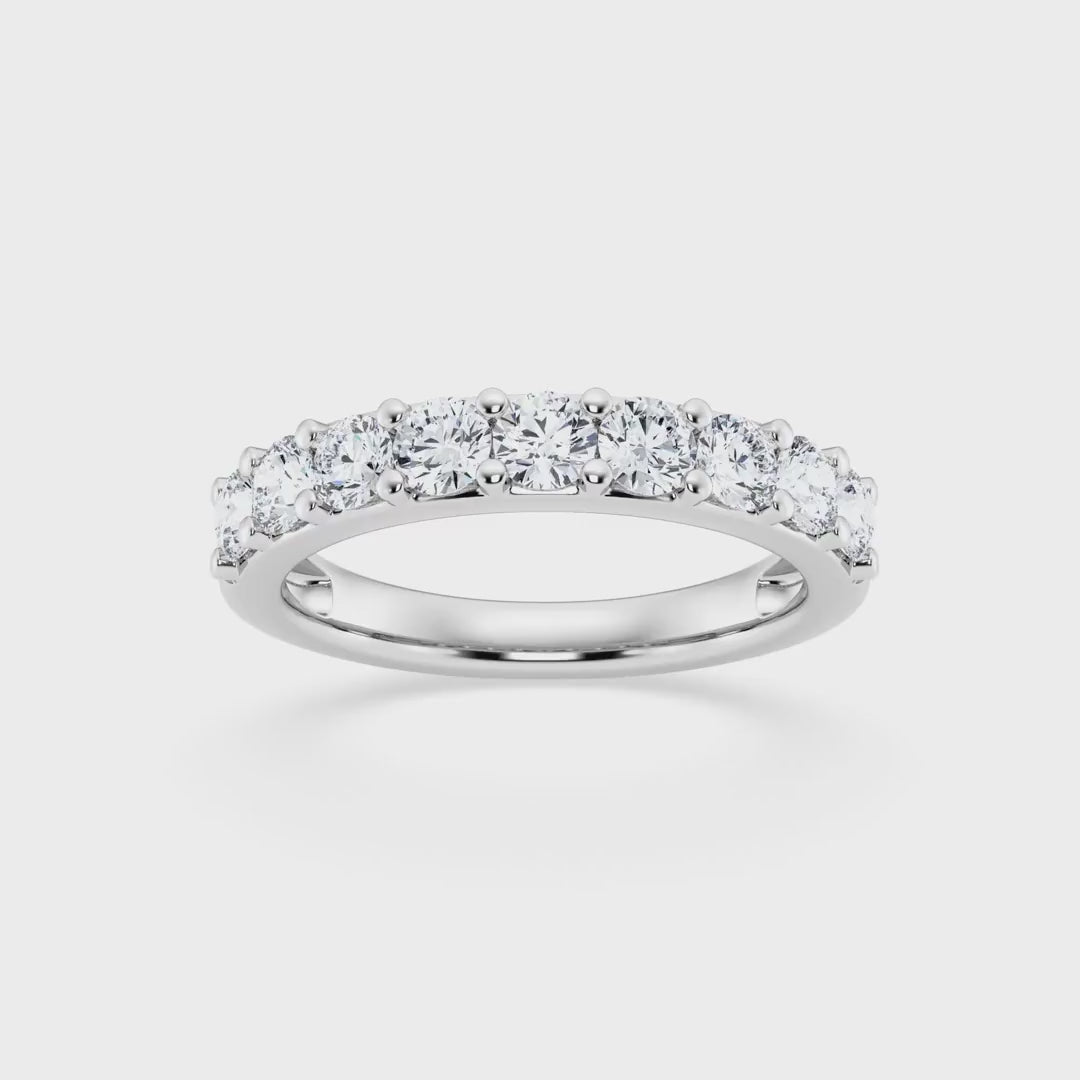 Anillo de banda con diamantes cultivados en laboratorio de 2,00 ct