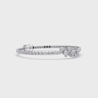 Lab Grown Diamond Floral Cluster Bracelet