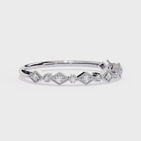 Geometric Lab Grown Diamond Ring