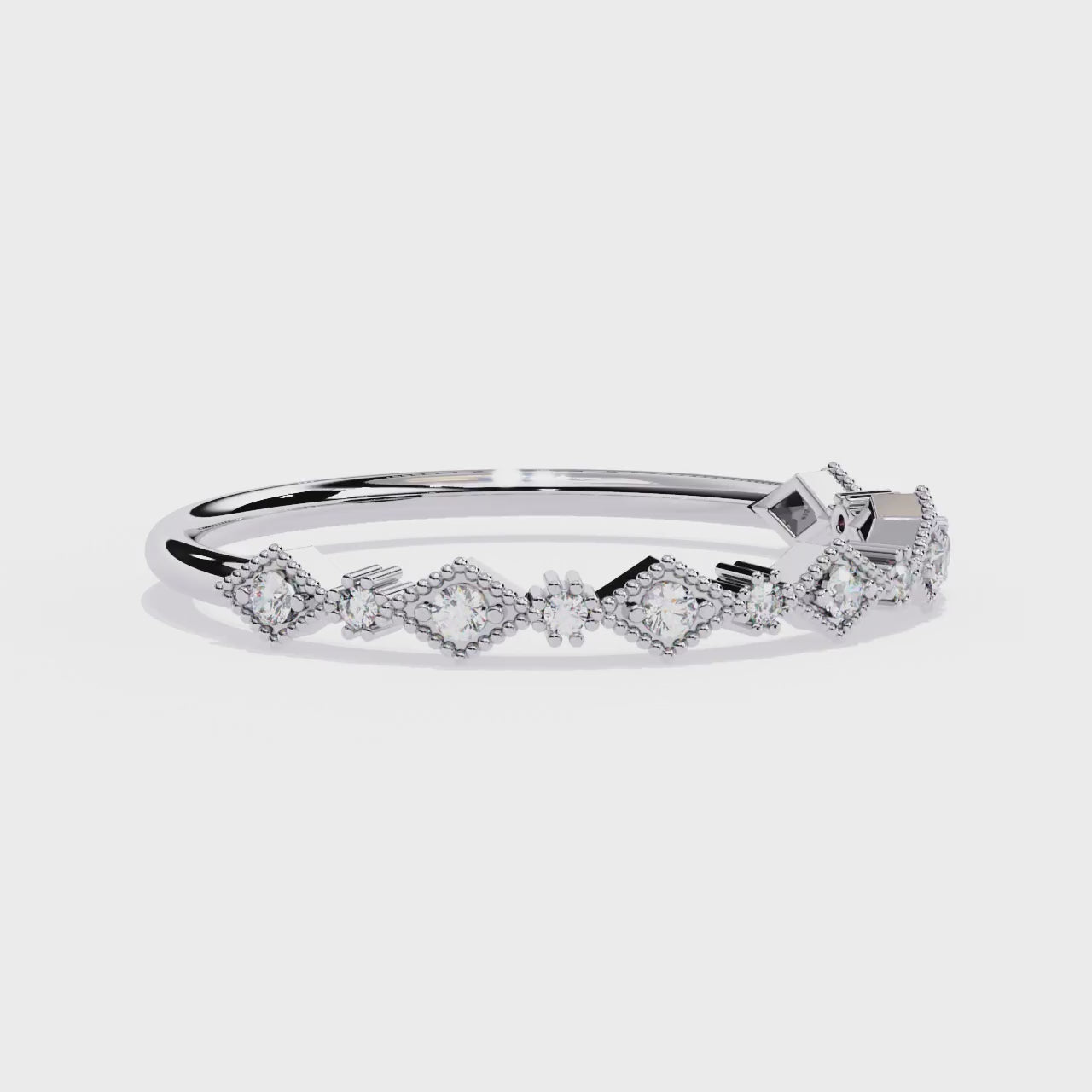 Geometric Lab Grown Diamond Ring