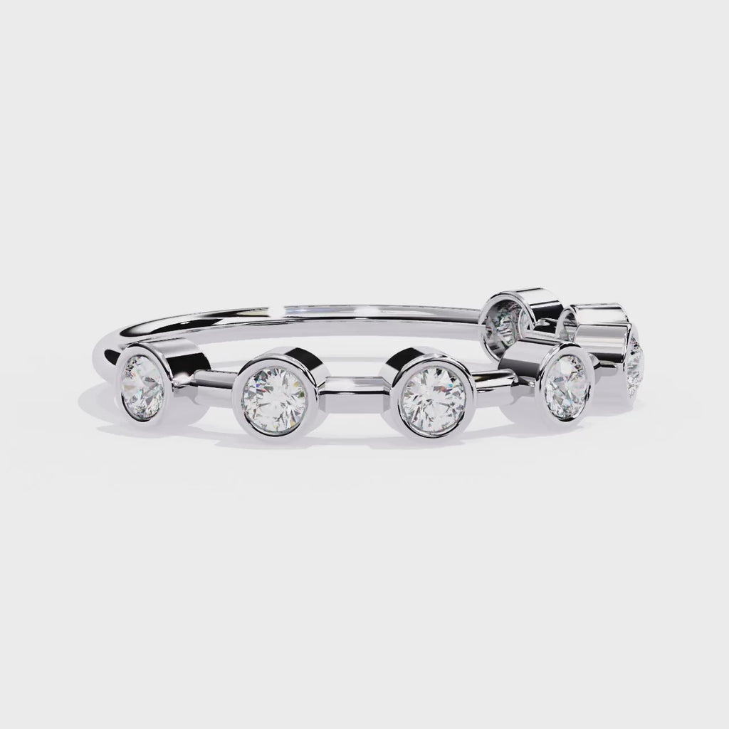 Bezel Set Lab Grown Diamond Ring