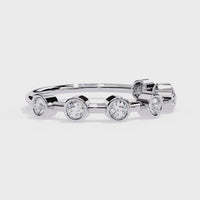 Bezel Set Lab Grown Diamond Ring