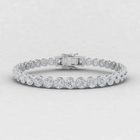 Pulsera de tenis con diamantes cultivados en laboratorio (3,00 ct-10,00 ct)